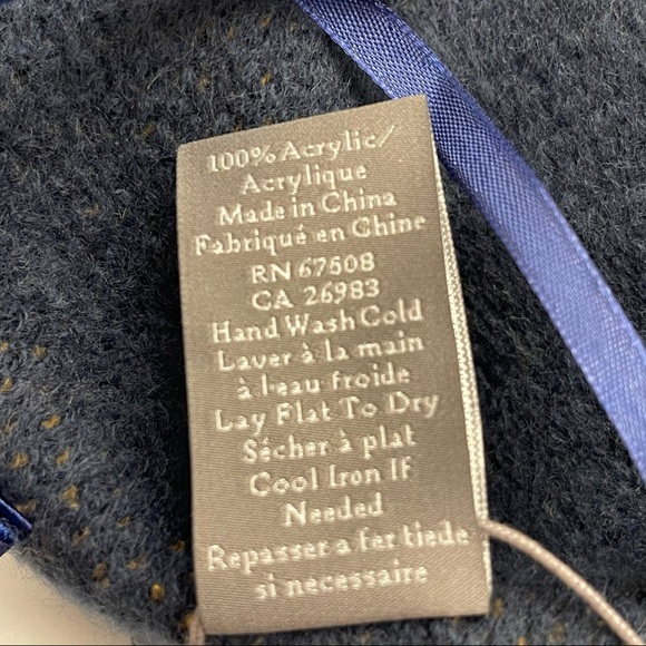 Vince Camuto Knit Topper Poncho with Pop-Stripe - Picture 4 of 4